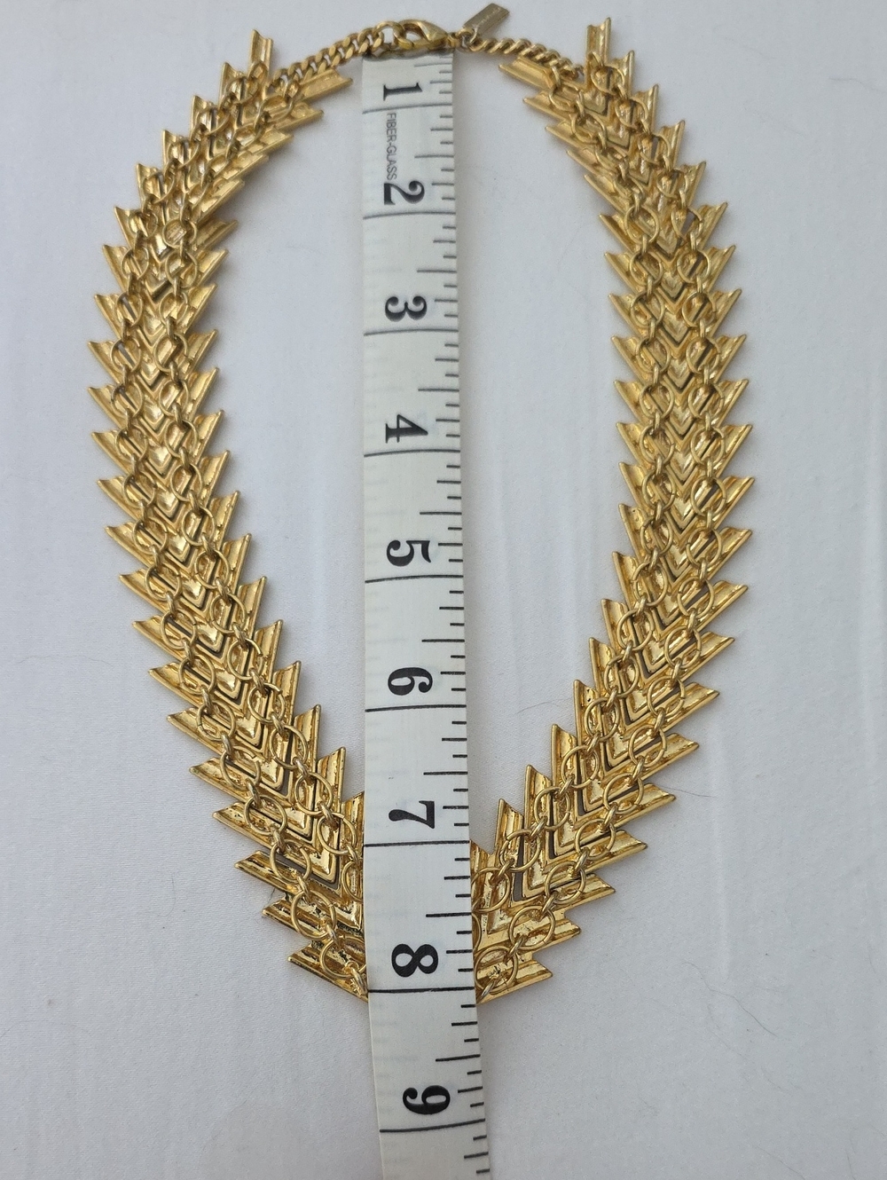 Baublebar Articulated Chevron Gold Tone Chunky Statement Necklace - Picture 2 of 3